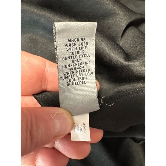 Catherines Womens Red & Black Lace Overlay Tunic Top With Sheer Hemline Size 3X - Picture 7 of 8